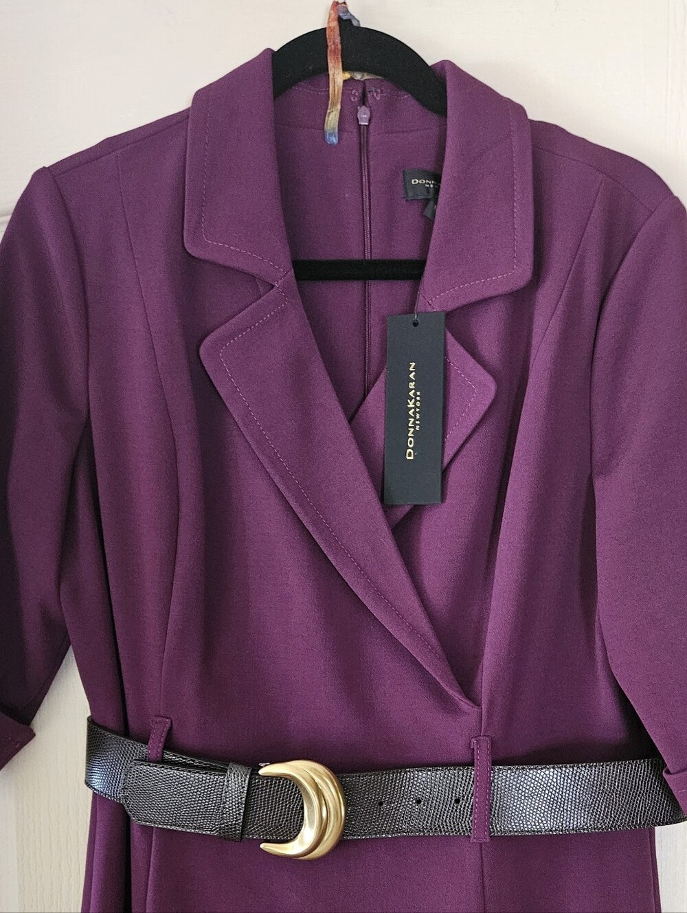 Donna Karan New York Belted Dress, Size 12. NWT - Picture 7 of 13